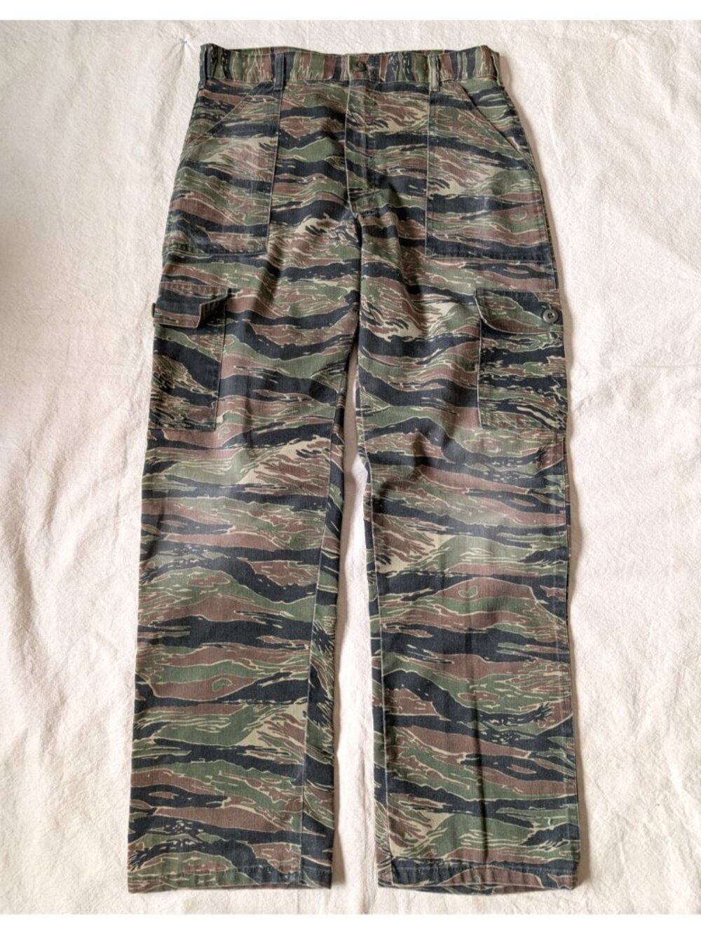 Vintage Tiger Stripe Camo OG-107 Style Cargo Pants Men's 80s 90s 33x31